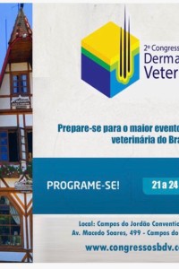 Invitación al 2do congreso de la Sociedad Brasilera de Dermatología Veterinaria